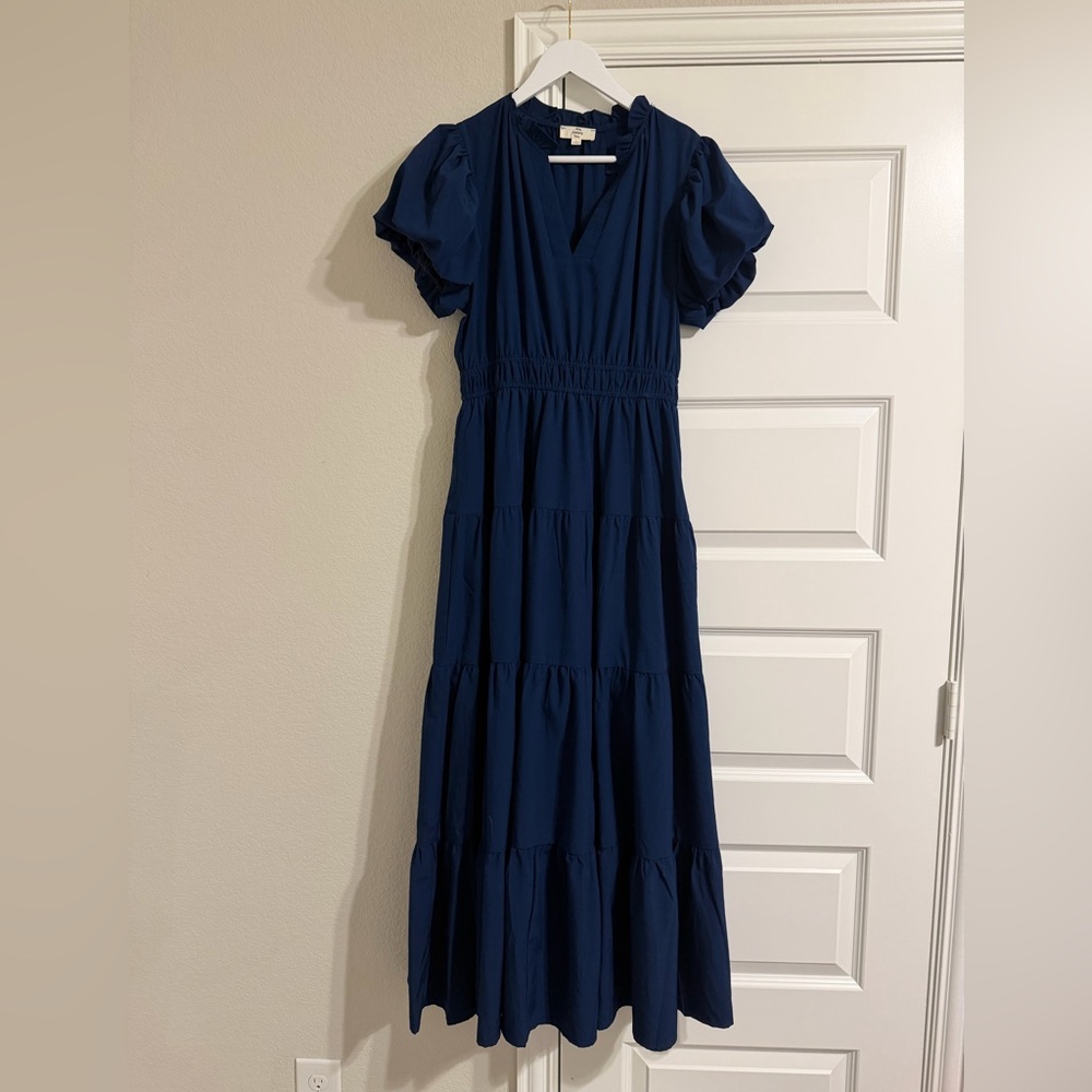 Entro Deep Blue Maxi Dress